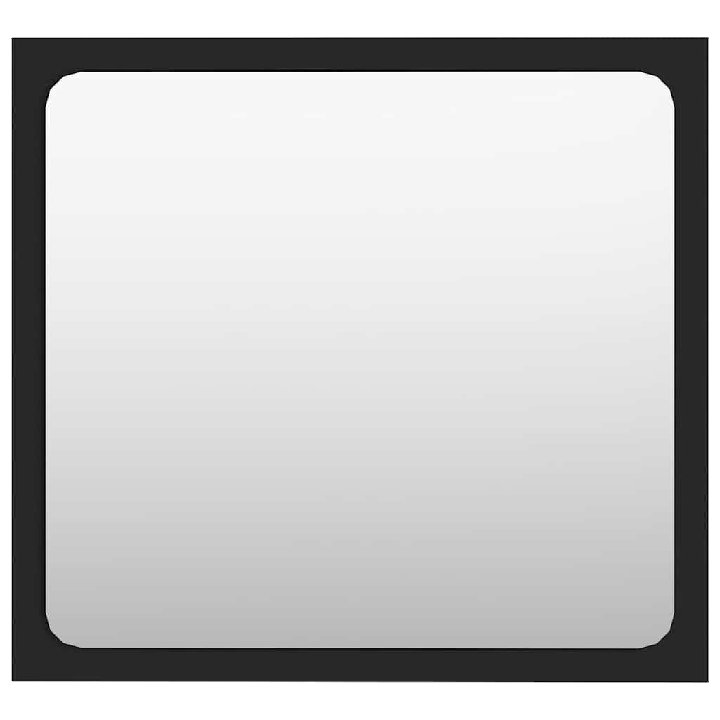 Καθρέφτης Μπάνιου Μαύρος 40 x 1,5 x 37 εκ. από Μοριοσανίδα