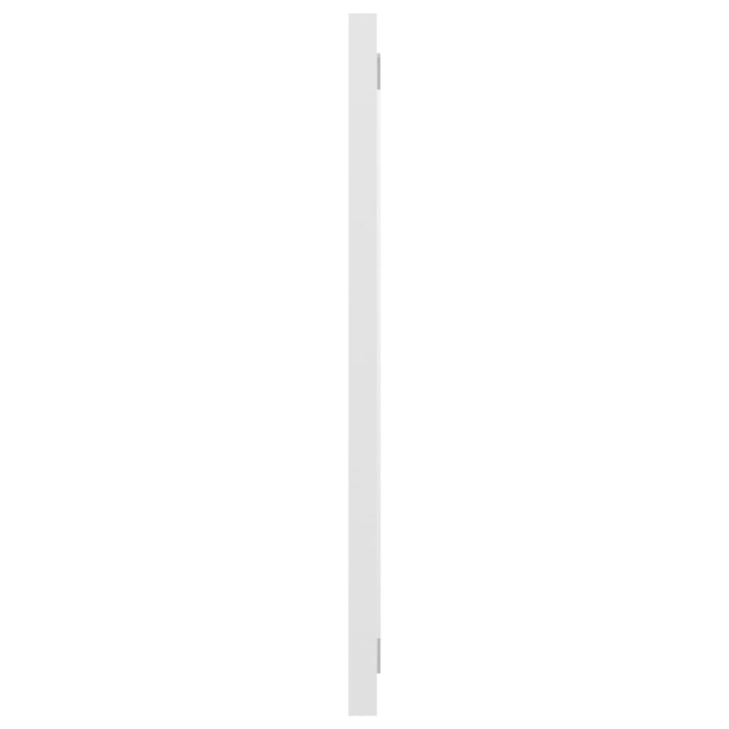 Καθρέφτης Μπάνιου Γυαλιστερό Λευκό 100x1,5x37 εκ. Επεξ. Ξύλο