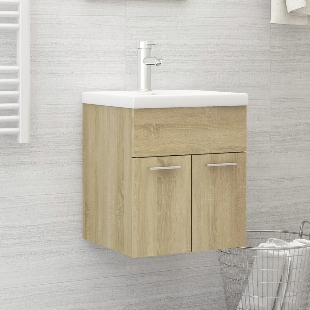 Ντουλάπι Νιπτήρα Sonoma Δρυς 41x38,5x46 εκ. από Επεξ. Ξύλο - Pakobazaar