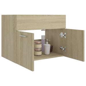 Ντουλάπι Νιπτήρα Sonoma Δρυς 60x38,5x46 εκ. από Επεξ. Ξύλο