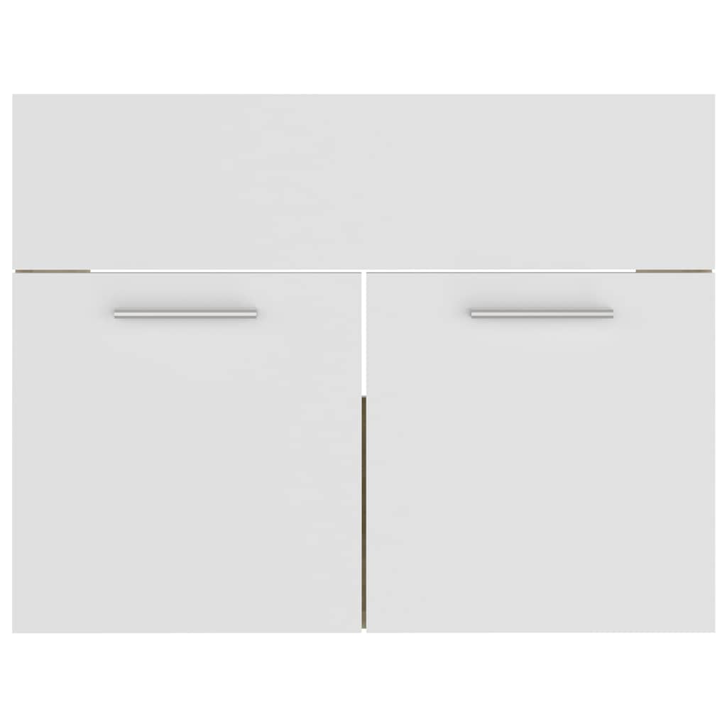 Ντουλάπι Νιπτήρα Λευκό/Sonoma Δρυς 60x38,5x46εκ. από Επεξ. Ξύλο