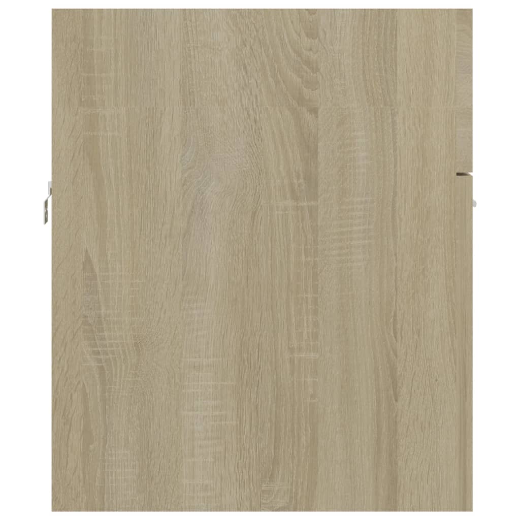 Ντουλάπι Νιπτήρα Sonoma Δρυς 80x38,5x46 εκ. από Επεξ. Ξύλο