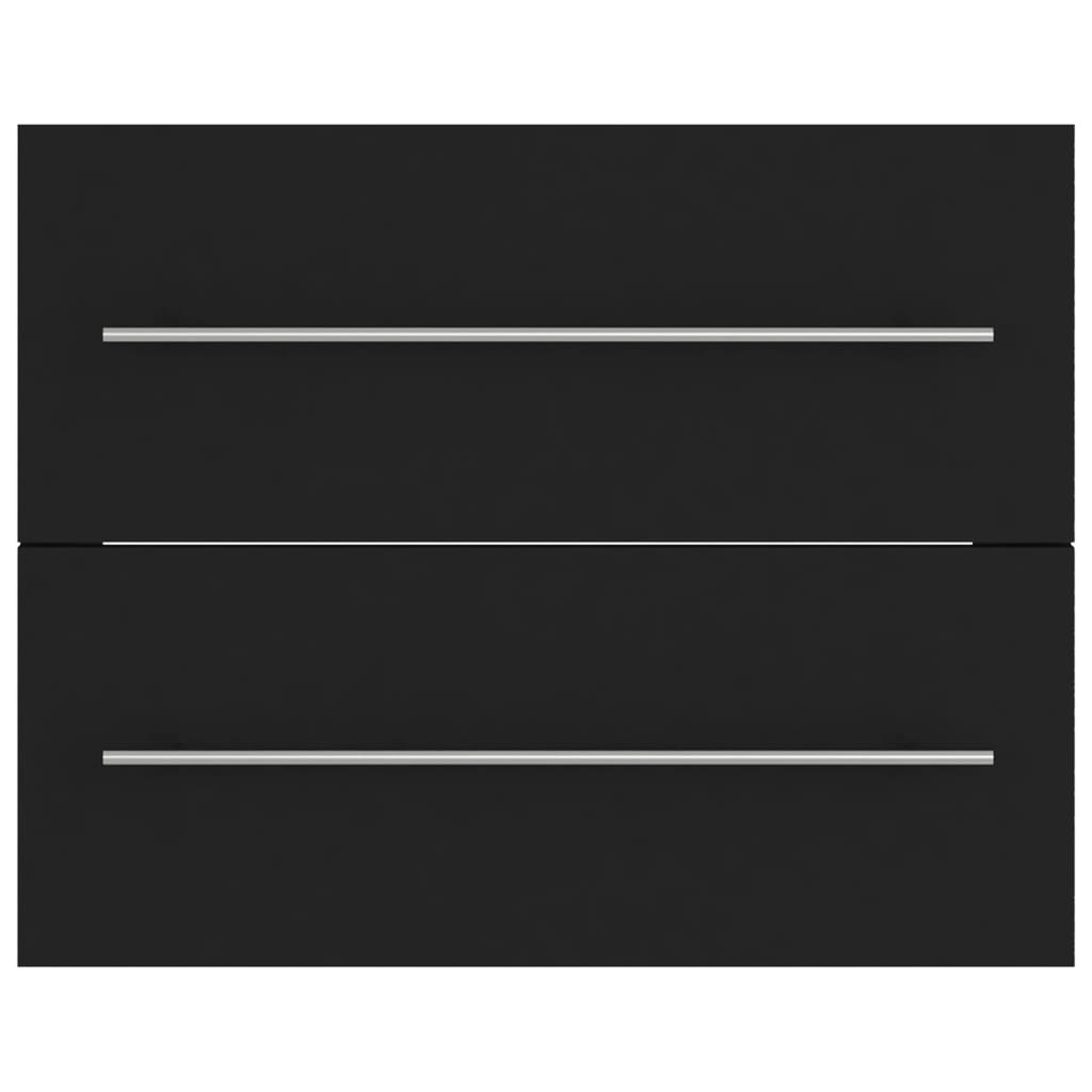 Ντουλάπι Νιπτήρα Μαύρο 60 x 38,5 x 48 εκ. από Επεξ. Ξύλο - Pakobazaar