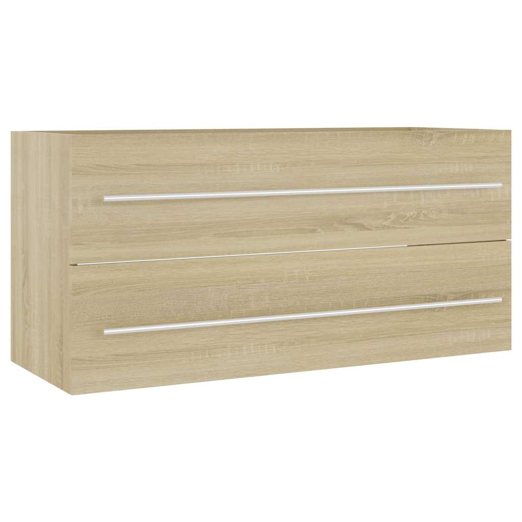 Ντουλάπι Νιπτήρα Sonoma Δρυς 100x38,5x48 εκ. Επεξεργασμένο Ξύλο