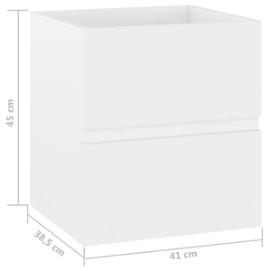 Ντουλάπι Νιπτήρα Λευκό 41 x 38,5 x 45 εκ. Επεξεργασμένο Ξύλο - Pakobazaar
