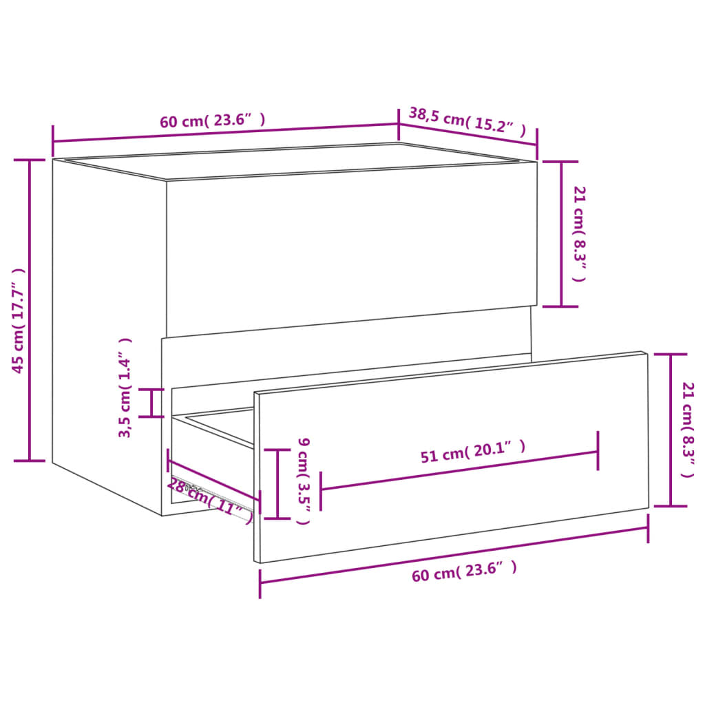 Ντουλάπι Νιπτήρα Γυαλιστερό Γκρι 60x38,5x45 εκ. από Επεξ. Ξύλο