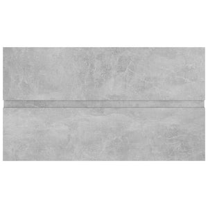 Ντουλάπι Νιπτήρα Γκρι Σκυροδέματος 80x38,5x45εκ. από Επεξ. Ξύλο