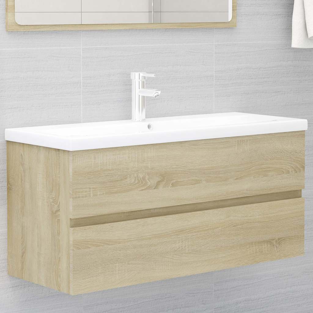 Ντουλάπι Νιπτήρα Sonoma Δρυς 100x38,5x45 εκ. από Επεξ. Ξύλο - Pakobazaar