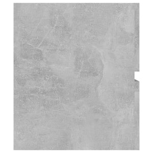 Ντουλάπι Νιπτήρα Γκρι Σκυροδέματος 100x38,5x45 εκ. Επεξ. Ξύλο