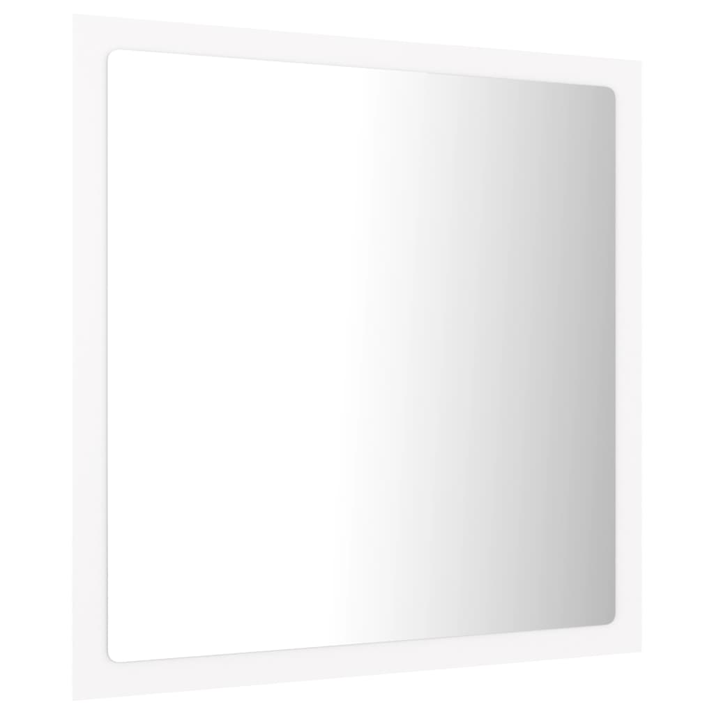 Καθρέφτης Μπάνιου με LED Λευκός 40 x 8,5 x 37 εκ. Ακρυλικός - Pakobazaar