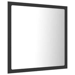 Καθρέφτης Μπάνιου με LED Γκρι 40 x 8,5 x 37 εκ. από Ακρυλικός - Pakobazaar