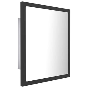 Καθρέφτης Μπάνιου με LED Γκρι 40 x 8,5 x 37 εκ. από Ακρυλικός - Pakobazaar