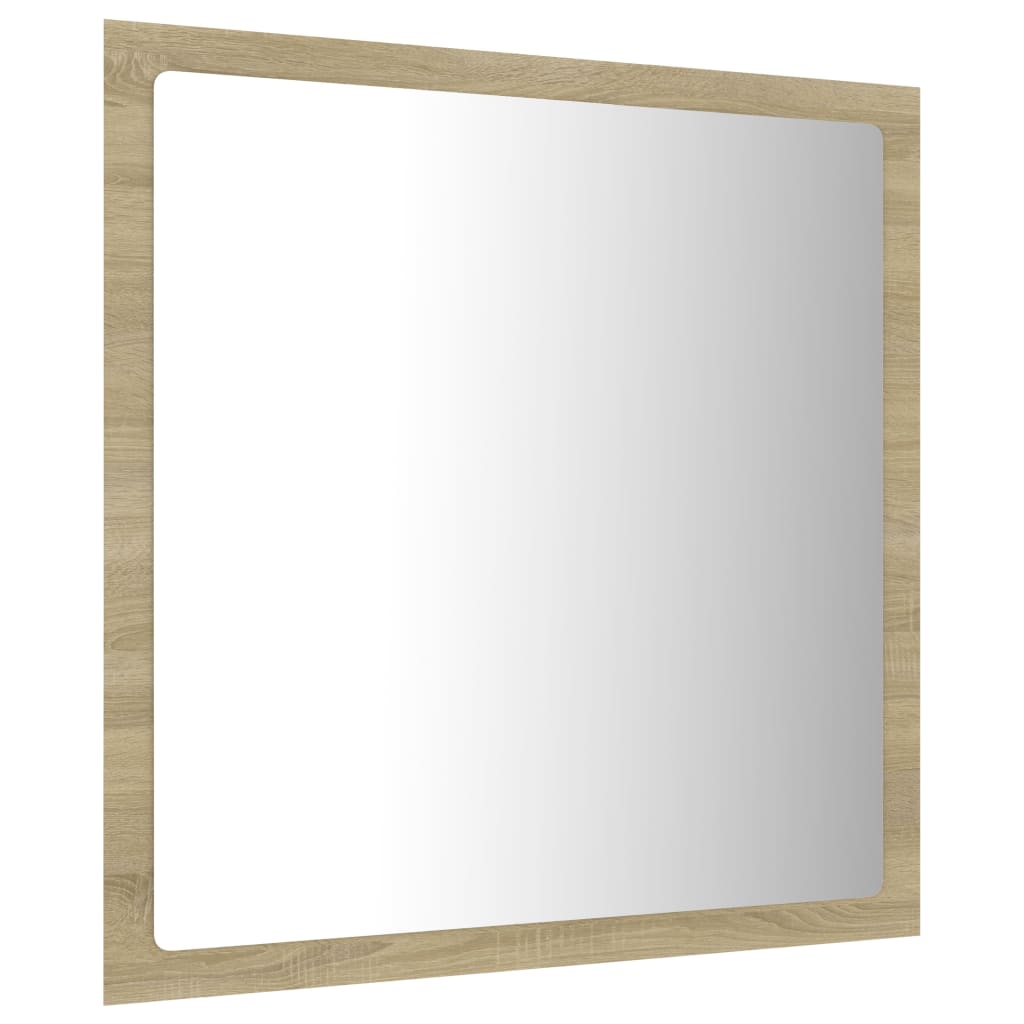 Καθρέφτης Μπάνιου με LED Sonoma Δρυς 40x8,5x37 εκ. Ακρυλικός - Pakobazaar