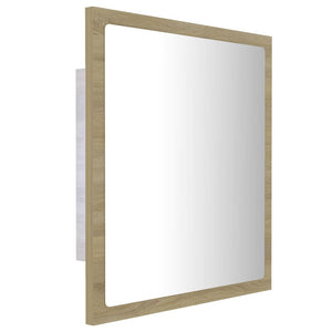 Καθρέφτης Μπάνιου με LED Sonoma Δρυς 40x8,5x37 εκ. Ακρυλικός - Pakobazaar