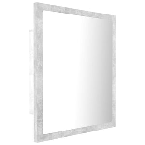 Καθρέφτης Μπάνιου Γκρι Σκυροδέματος 40x8,5x37 εκ. Ακρυλικός - Pakobazaar