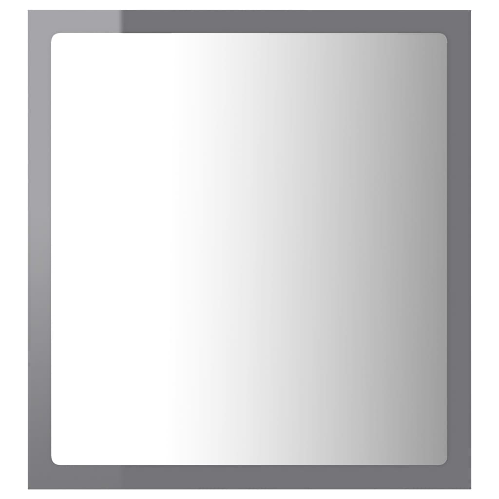 Καθρέφτης Μπάνιου με LED Γυαλ. Γκρι 40x8,5x37 εκ. Ακρυλικός - Pakobazaar