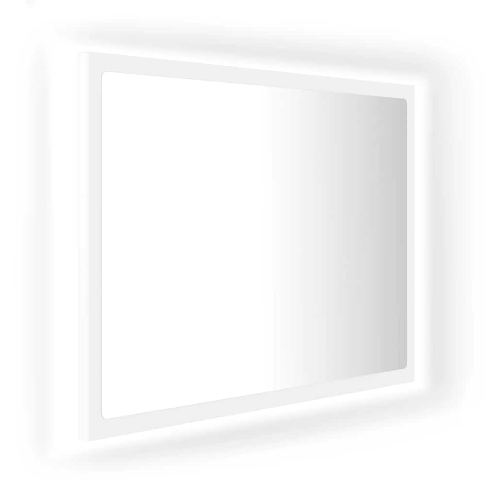 Καθρέφτης Μπάνιου με LED Λευκός 60 x 8,5 x 37 εκ. Ακρυλικός - Pakobazaar