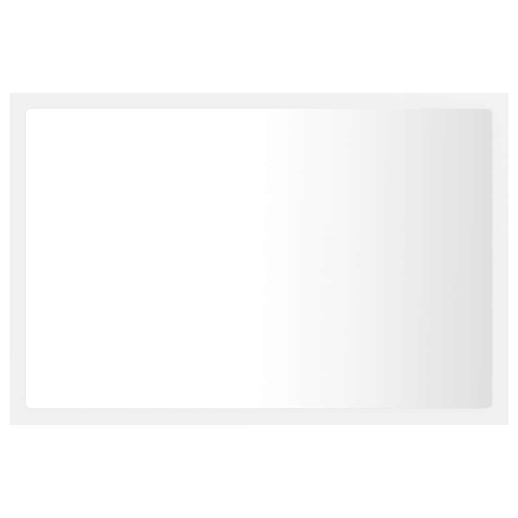 Καθρέφτης Μπάνιου με LED Λευκός 60 x 8,5 x 37 εκ. Ακρυλικός - Pakobazaar