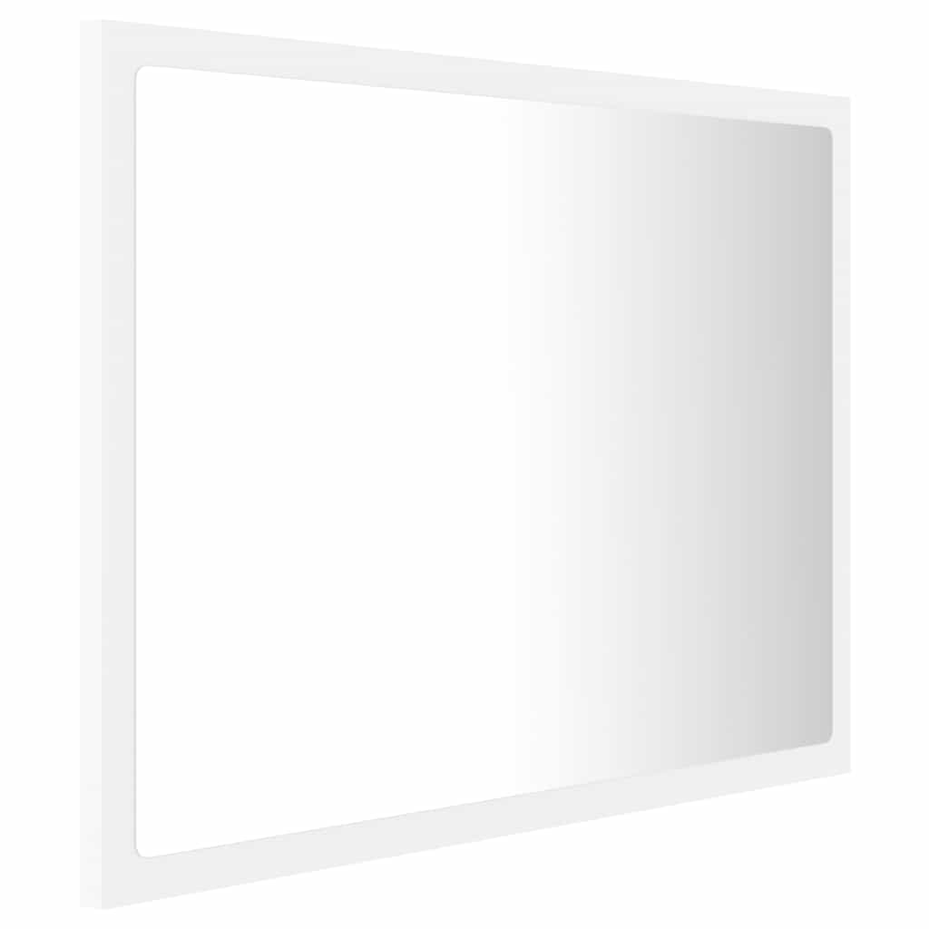 Καθρέφτης Μπάνιου με LED Λευκός 60 x 8,5 x 37 εκ. Ακρυλικός - Pakobazaar