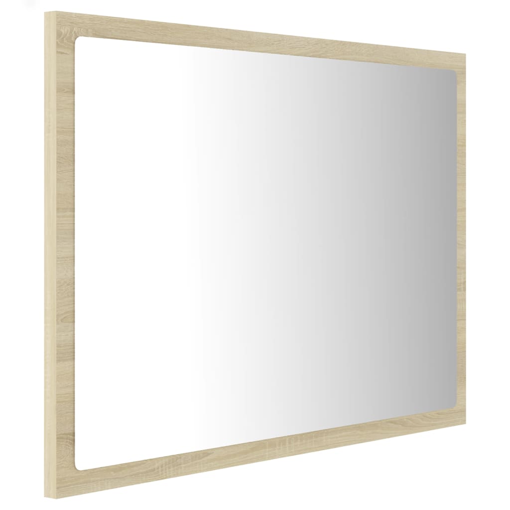 Καθρέφτης Μπάνιου με LED Sonoma Δρυς 60x8,5x37 εκ. Ακρυλικός - Pakobazaar