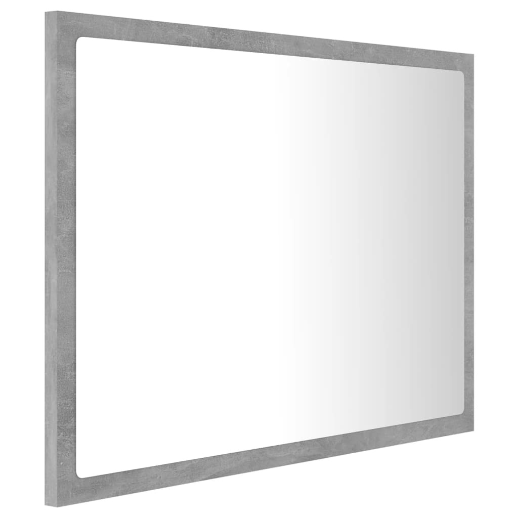 Καθρέφτης Μπάνιου Γκρι Σκυροδέματος 60x8,5x37 εκ. Ακρυλικός - Pakobazaar