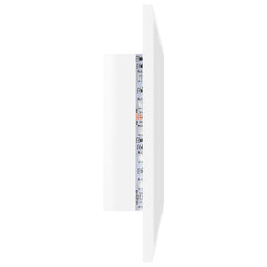 Καθρέφτης Μπάνιου με LED Γυαλ. Λευκό 60x8,5x37εκ. Ακρυλικός - Pakobazaar