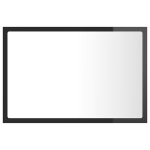 Καθρέφτης Μπάνιου με LED Γυαλ. Γκρι 60x8,5x37 εκ. Ακρυλικός - Pakobazaar