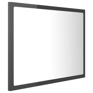 Καθρέφτης Μπάνιου με LED Γυαλ. Γκρι 60x8,5x37 εκ. Ακρυλικός - Pakobazaar