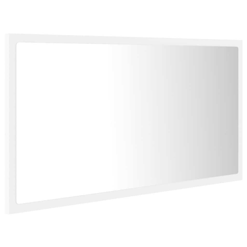 Καθρέφτης Μπάνιου με LED Λευκός 80 x 8,5 x 37 εκ. Ακρυλικός - Pakobazaar