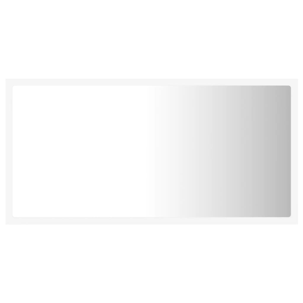 Καθρέφτης Μπάνιου με LED Λευκός 80 x 8,5 x 37 εκ. Ακρυλικός - Pakobazaar