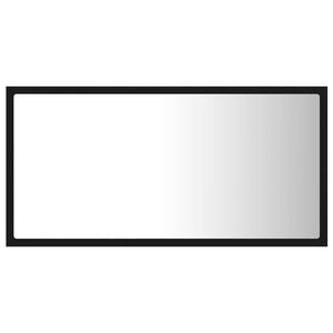 Καθρέφτης Μπάνιου με LED Μαύρος 80x8,5x37 εκ. Ακρυλικός - Pakobazaar