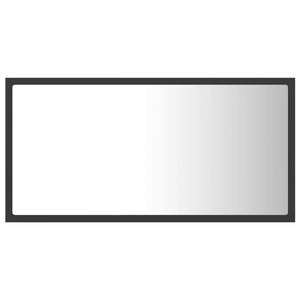 Καθρέφτης Μπάνιου με LED Γκρι 80x8,5x37 εκ. από Ακρυλικός - Pakobazaar