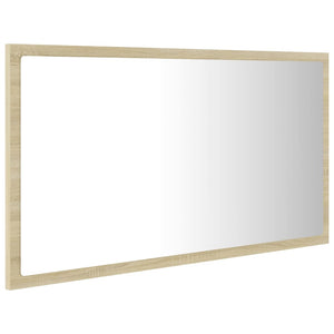 Καθρέφτης Μπάνιου με LED Sonoma Δρυς 80x8,5x37 εκ. Ακρυλικός - Pakobazaar