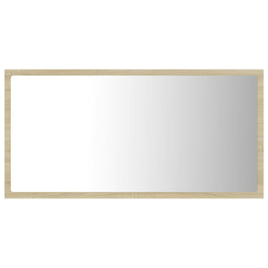 Καθρέφτης Μπάνιου με LED Sonoma Δρυς 80x8,5x37 εκ. Ακρυλικός - Pakobazaar