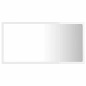 Καθρέφτης Μπάνιου με LED Γυαλ. Λευκό 80x8,5x37 εκ. Ακρυλικός - Pakobazaar