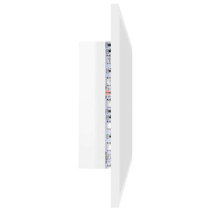 Καθρέφτης Μπάνιου με LED Γυαλ. Λευκό 80x8,5x37 εκ. Ακρυλικός - Pakobazaar