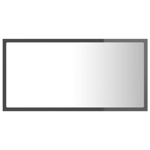 Καθρέφτης Μπάνιου με LED Γυαλ. Γκρι 80x8,5x37 εκ. Ακρυλικός - Pakobazaar