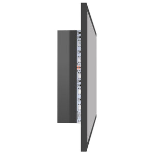 Καθρέφτης Μπάνιου με LED Γυαλ. Γκρι 80x8,5x37 εκ. Ακρυλικός - Pakobazaar