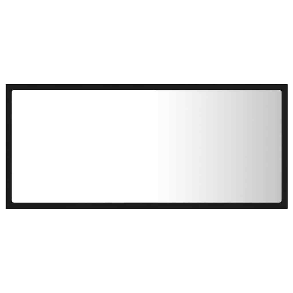 Καθρέφτης Μπάνιου με LED Μαύρος 90x8,5x37 εκ. Ακρυλικός