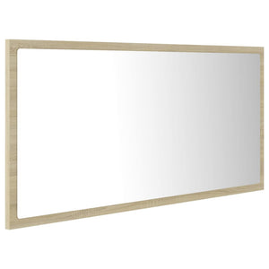 Καθρέφτης Μπάνιου με LED Sonoma Δρυς 90x8,5x37 εκ. Ακρυλικός - Pakobazaar