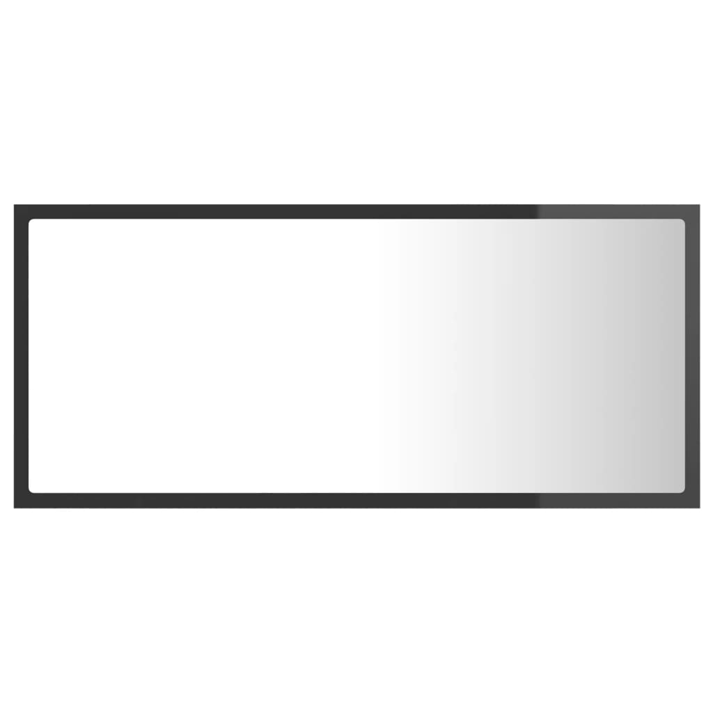Καθρέφτης Μπάνιου με LED Γυαλ. Γκρι 90x8,5x37 εκ. Ακρυλικός - Pakobazaar