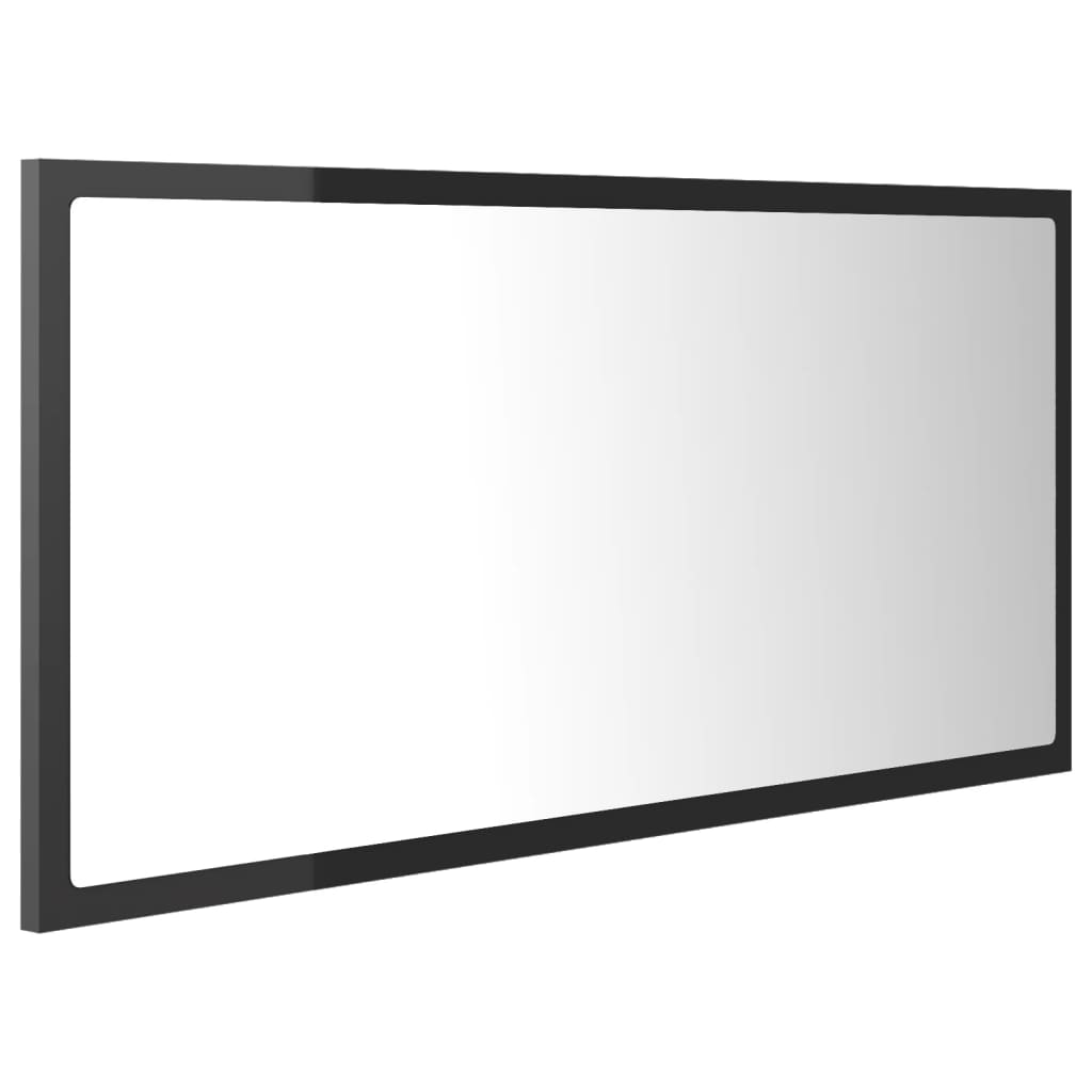 Καθρέφτης Μπάνιου με LED Γυαλ. Γκρι 90x8,5x37 εκ. Ακρυλικός - Pakobazaar