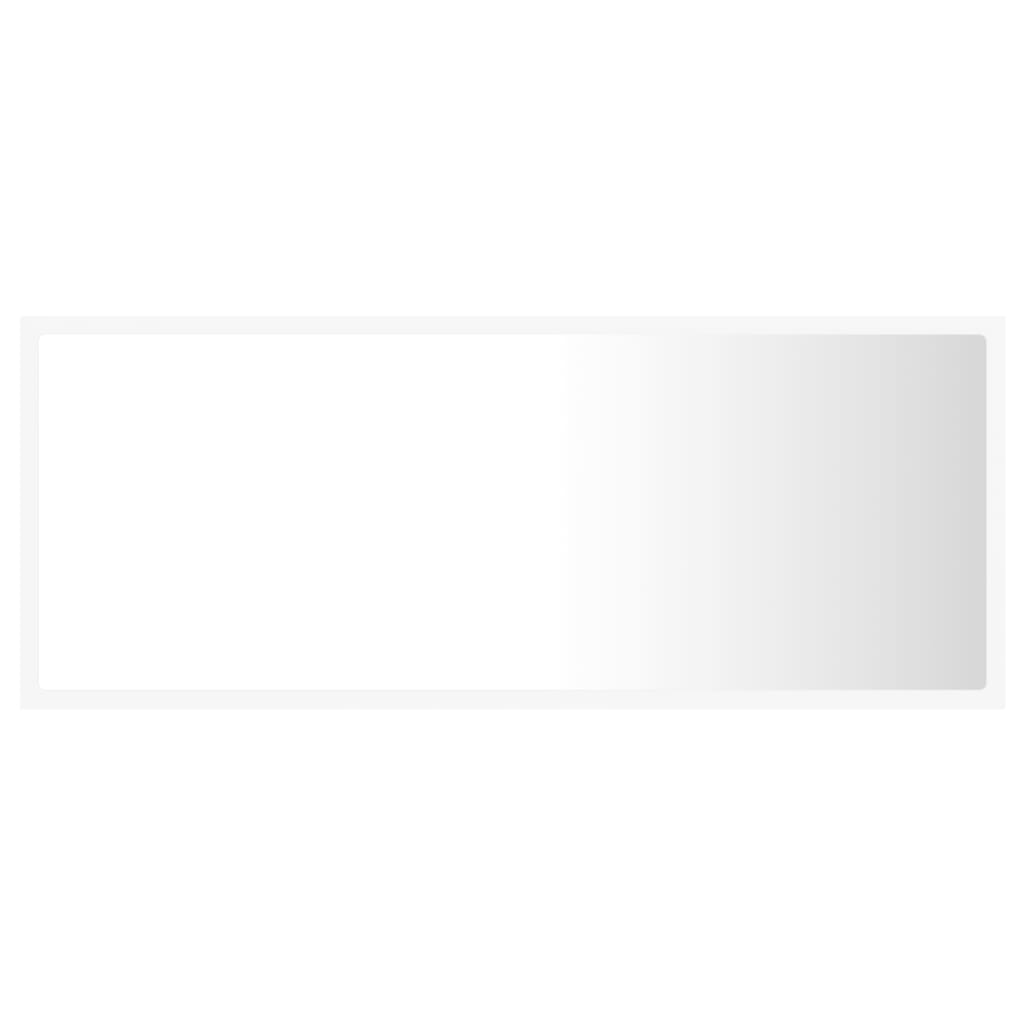 Καθρέφτης Μπάνιου με LED Λευκός 100x8,5x37 εκ. Ακρυλικός - Pakobazaar