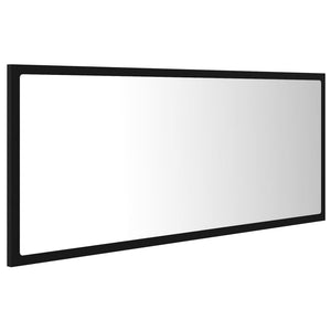 Καθρέφτης Μπάνιου με LED Μαύρος 100x8,5x37 εκ. Ακρυλικός - Pakobazaar