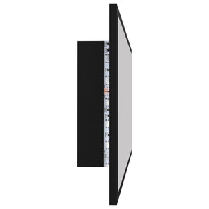Καθρέφτης Μπάνιου με LED Μαύρος 100x8,5x37 εκ. Ακρυλικός - Pakobazaar