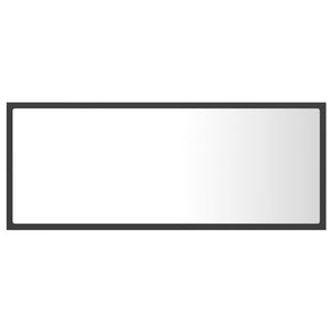 Καθρέφτης Μπάνιου με LED Γκρι 100x8,5x37 εκ. από Ακρυλικός - Pakobazaar