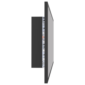 Καθρέφτης Μπάνιου με LED Γκρι 100x8,5x37 εκ. από Ακρυλικός - Pakobazaar