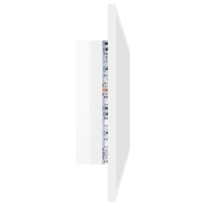 Καθρέφτης Μπάνιου με LED Γυαλ. Λευκό 100x8,5x37εκ. Ακρυλικός - Pakobazaar