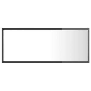 Καθρέφτης Μπάνιου με LED Γυαλ. Γκρι 100x8,5x37 εκ. Ακρυλικός - Pakobazaar