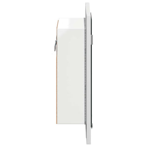 Καθρέφτης Μπάνιου με Ντουλάπι LED Λευκός 40x12x45 εκ. Ακρυλικός - Pakobazaar